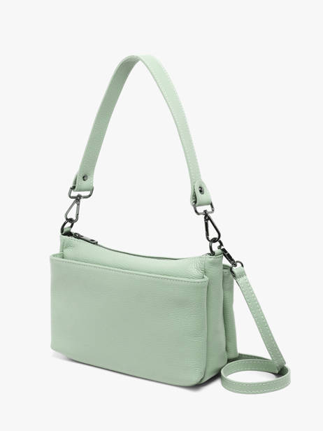 Cross Body Tas Caviar Leder Milano Groen caviar CA25066 ander zicht 2